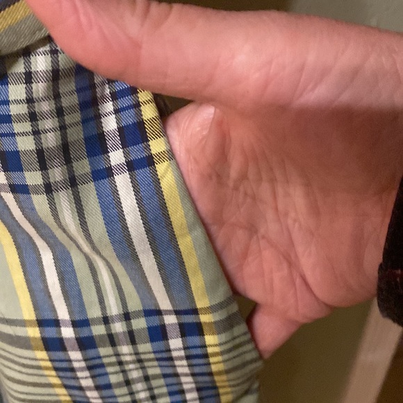 eShakti Green Plaid Vintage Looking Shirt Dress Size 8 - Picture 6 of 11